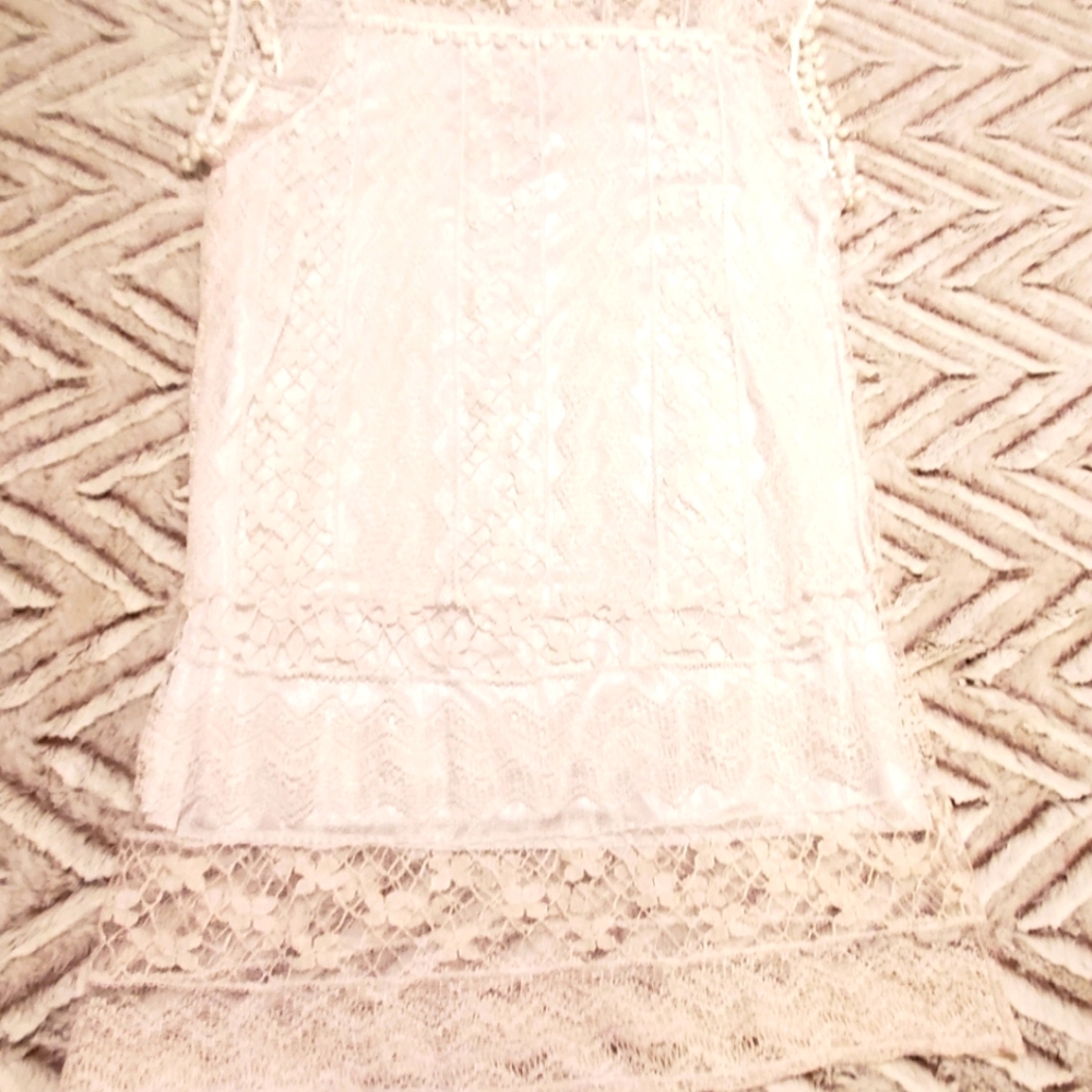 White lace dress